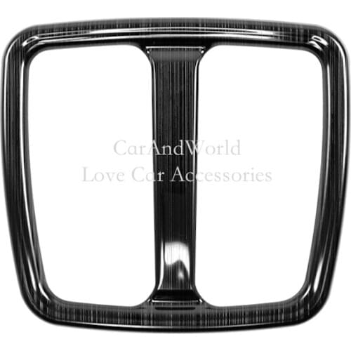 For Volvo XC40 2017-2020 Stainless Steel Rear Row Air Condition Outlet Vent Panel Garnish Cover Molding Frame Trim Car Accessory