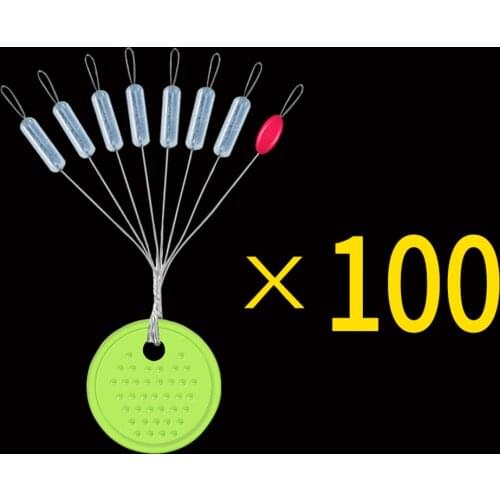100Pcs Space Beans Rubber Oval Stopper Connector Line Buoys Fishing Bobber Float Transparent Fishing Accessories Tool X463G