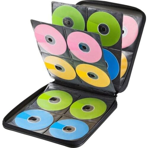 160 High Capacity CD / DVD Case Hard Plastic CD Pockets Storage Protective DVD Storage CD Bag 30x28.5x5.5cm LBShipping