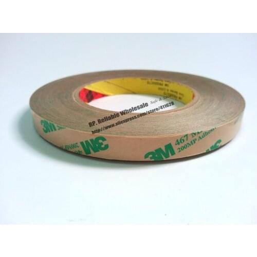 3~26mm)*55M 3M 467MP Double Sided Sticky Tape for Industrial Electrical Panel Assemble, Phone LCD Repair for iphone apple ipad