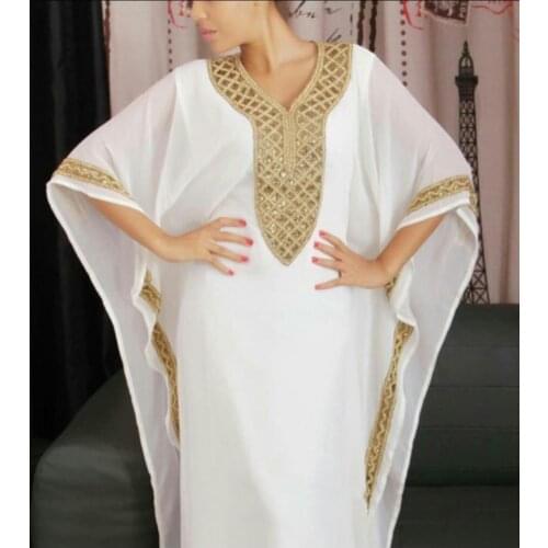 Abaya Fashion Classic Design African Womens Clothing Dashiki Robe Cotton Fabrics Free Size Have Inside Loose Long Dress