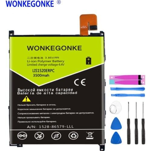 WONKEGONKE LIS1520ERPC Battery For Sony for Xperia Z Ultra XL39 XL39H C6802 C6806 C6833 Batteries Bateria
