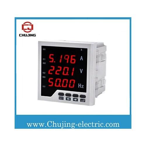 Free shipping! digital voltmeter ammeteSingle phase AC ammeter and voltmeter, Amp voltage frequency meter
