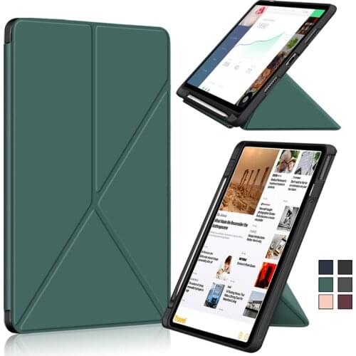 Transformer Pen Slot Case For Huawei MatePad 11 2021 DBY-W09 DBY-L09 10.95 inch PU Leather soft TPU Flip Stand Cover