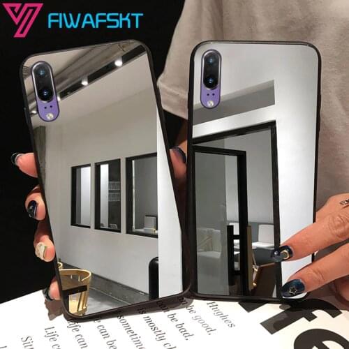 Full Mirror Case For Huawei P30 P20 lite P Smart Z 2019 Nova 3 3i Honor 8A 8S 8X 8C 10 10i 20 20s 9X Bling TPU Silicone Cover