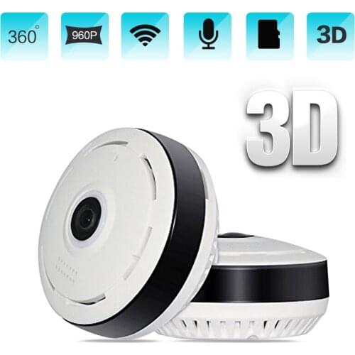 960P HD Wifi IP Camera Home Security 360 Degree Panoramic Fisheye Mini CCTV Camera 1.3MP Home Surveillance Wireless Camera