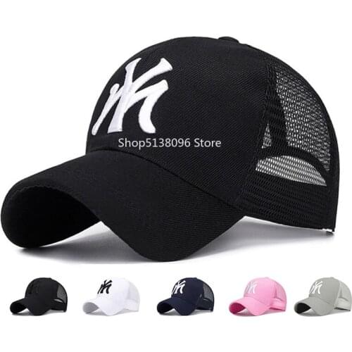 Man and Women Baseball Caps Summer Mesh Dome Cap Fashion Letter Embroidery Adjustable Fashion Unisex Hat Cap for Male and Female