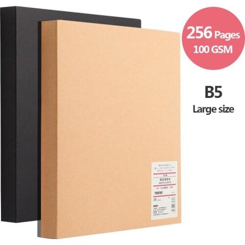 2021 New B5 thickened student sketchbook notebook leather color fashion simple campus sketching create works student stationery