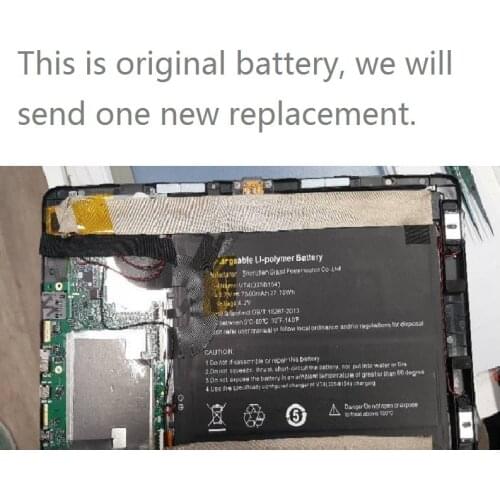 New Battery for ALLDOCUBE Cube i15T iWork10 Tablet PC Li-Po Rechargeable Accumulator Replacement VT4(3258154) 2 Lines