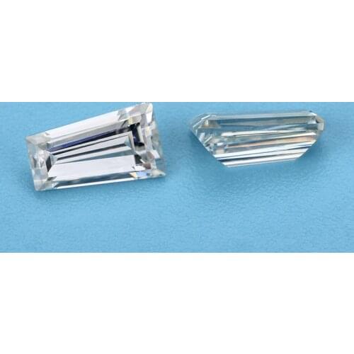 Wholesale Size 2x3x4mm White D Color VVS1 color moissanites trapezoid shape Loose stone With Certificate