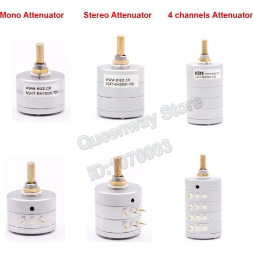 P-022 1PC EIZZ 24-Step Mono/Stereo/4-channels Attenuator Volume Potentiometer Sound Control With 10K/25K/50K/100K/250K