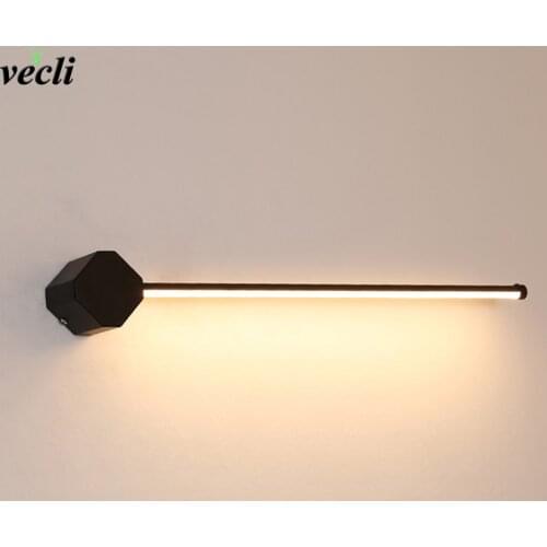 Nordic Minimalist Long Wall Lamps Modern Living Room Background Wall Bedroom Bedside Lamp Hotel Corridor LED Wall Lights