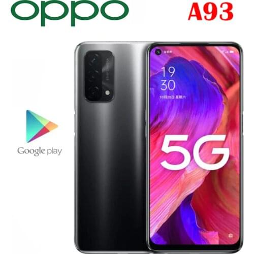 Original New Official OPPO A93 5G Smartphone SM4350 Octa Core 6.5inch LCD 90Hz Rate Reflash 18W 5000Mah 48.0MP Camera Android 11