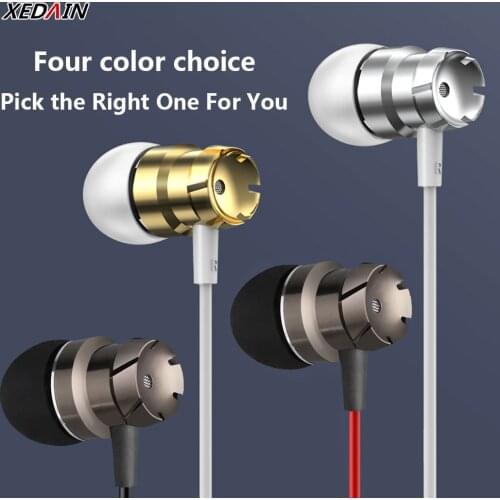 Sport In-Ear Earphones With Mic 3.5mm Wired Stereo Headset Handsfree Headphone Earbuds For Mp3 Player iPhone Xiaomi Mobile Phone