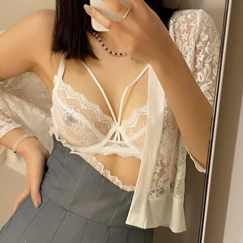 Ultra-thin plus size womens bra, big-chested top, womens underwire bra set, womens bra, push-up lace underwear A B C D E cup