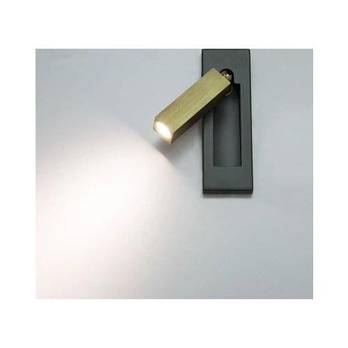 Embedded Rotation Simple Retro New Chinese Style Bedroom Led Wall Lamp Aisle Corridor Hotel Club Bedside Lamp Reading Lamp