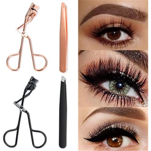 3 Colors Professional Rose Gold Black Eyelash Curler Eye Lashes Curling Clip Eyelash Cosmetic Makeup Tools Accessories for Women