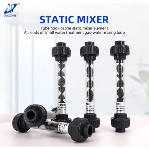 1inch UPVC Inline Static Mixer After Venturi Injector Ozone Mixing Devices