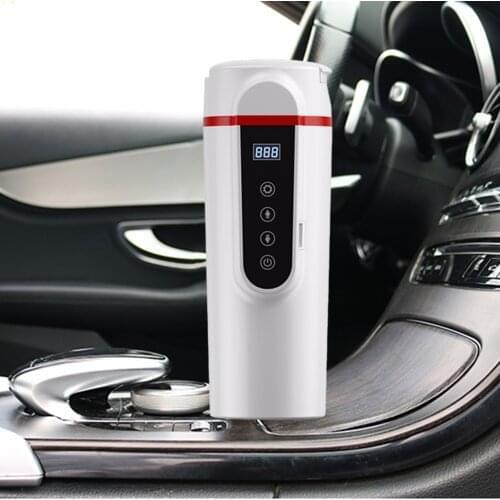 12V/24V Car Heated Smart Mug Electric Display Bottle With Temperature Control Water Cup Touch Screen Travel Vehicle Automatic