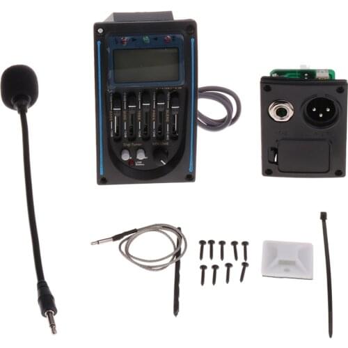 5 Band Equalizer EQ LC-5 Pickup with Screws and Mic for Acoustic Guitar
