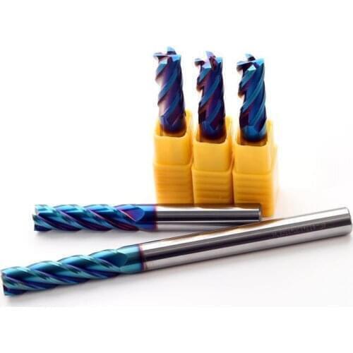 8mm 4 Flutes HRC65 Carbide End Mill Alloy Carbide Milling Tungsten Steel Milling Cutter EndMillS CNC Cutting tools