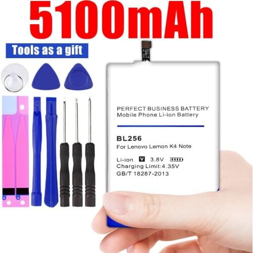 4500mAh BL256 Battery for Lenovo Lemon K4 Note K4note X3 Lite K51c78 / A7010