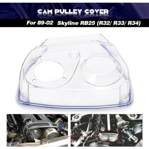 AU04 -Clear Cam Gear Timing Belt Cover Turbo Cam Pulley for NISSAN Skyline R32 R33 R34 GTS RB25DET