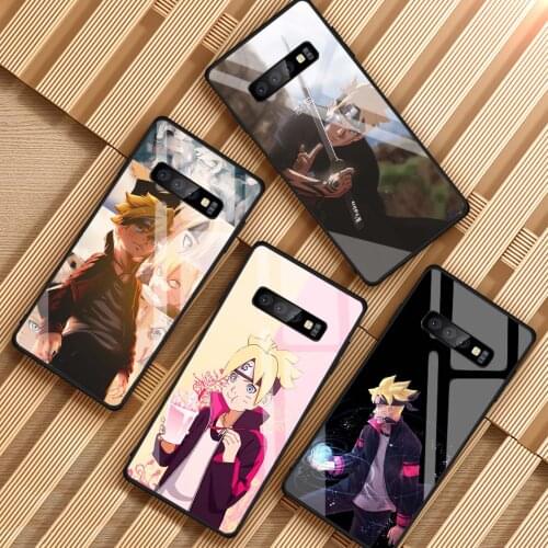 Boruto Tempered Glass Case For Samsung Galaxy S10 Lite Plus S9 S8 Note 8 9 A6 2018 A7 A8 Plus J6 J8 Cover