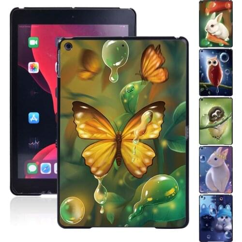 For Apple Ipad Air 4/Mini 1 2 3 4 5/iPad 2 3 4 5 6 7 8/Air 1 2 3/iPad 9.7" 11" 10.5" Cute Animal Tablet Back Shell Case+Stylus