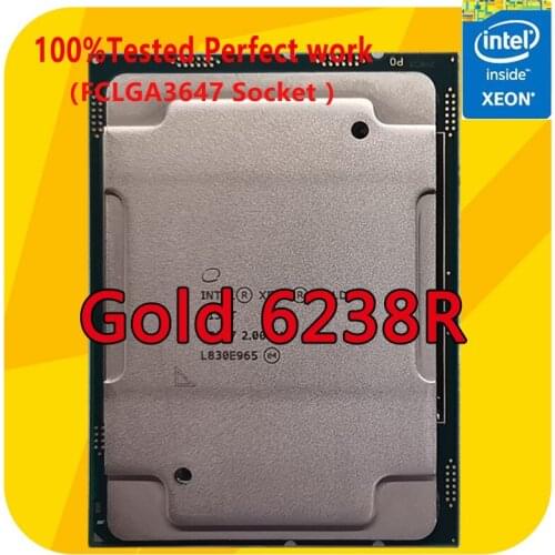Intel Xeon Gold 6238R 2.2GHZ 28-Cores 56-Thread 38.5MB Smart Cache CPU Processor 165W LGA3647 For Server Motherboard