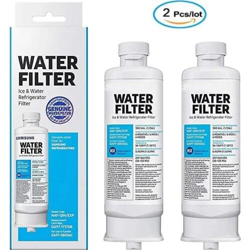 Replace Samsung DA97-17376B DA97-08006C, HAF-QIN, HAF-QIN / EXP, RF23M8070SG, refrigerator water filter (2 pcs)
