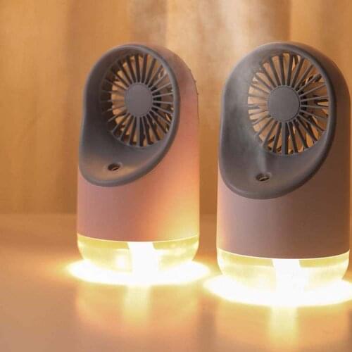 ELOOLE Battery Portable Water Spray Mist Fan USB Rechargeable Handheld Mini Fan Cooling Air Conditioner Humidifier for Outdoor