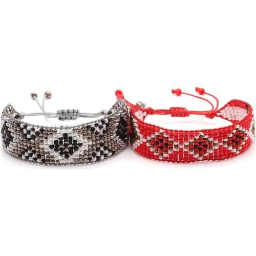 Ethnic Handmade Friendship Bracelets For Women Seed Beads Woven Pulsera Bohemian Jewelry Gift