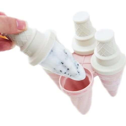 QuickDone Food Grade Plastic Ice Cream Mold Popsicle Molds Tray Summer Cool Frozen Ice Cube Molds Popsicle Kitchen Mold CT1107