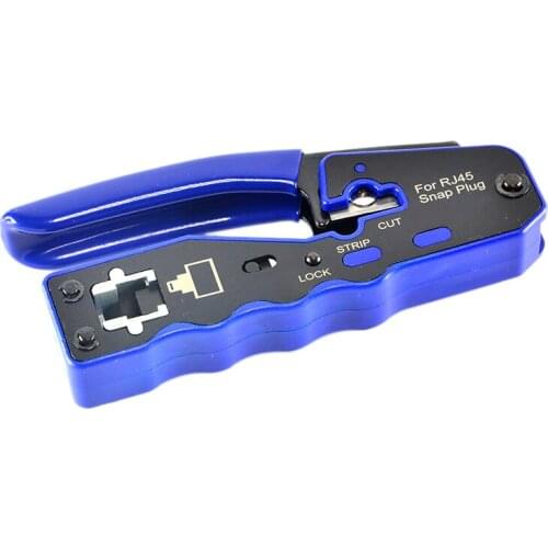 HY-670 8P8C RJ45 Cable Crimper Ethernet Perforated Connector Crimping Tools Multi-Function Network Tools Cable Clamps
