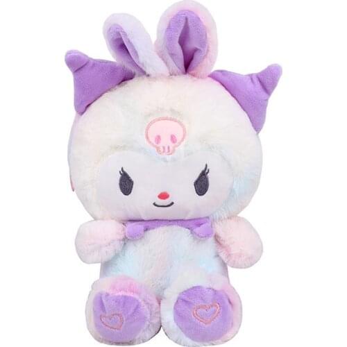 Kawaii Anime Kuromi Baby Cinnamorol Cartoon School Bags Soft Plush Doll Girls Fashion Beauty Fluffy Travel Backpack Kids Toys