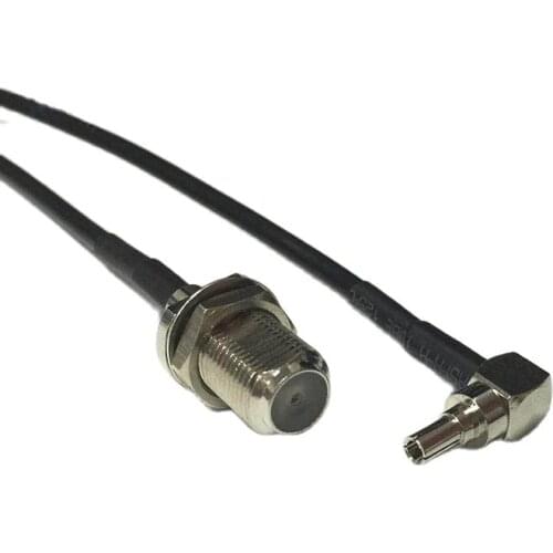 1PC New F Female Jack To CRC9 Male Connector RG174 Coaxial Cable Pigtail 20CM/30CM/50CM/100CM for 3G usb Modem Extension Cable