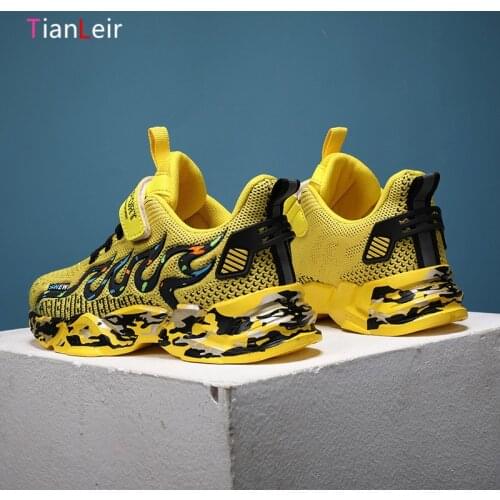 2021 Autumn Children Shoes Breathable Mesh Sneakers Boys Shoes Fashion Casual Running Sneakers Kids Shoes Boys Chaussure Enfant