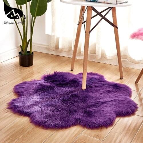 Dream NS Flowers Plush Cushion Colorful Short Plush Cushion Popular Flowers Plush Furry Cushion Home Bedroom Supplies