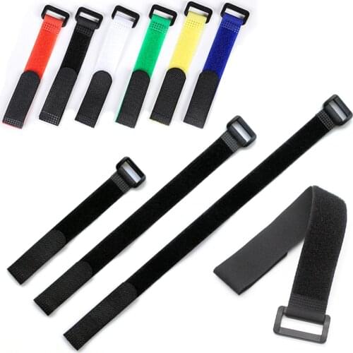 10PSC reusable nylon reverse buckle Velcro hook-and-loop buckle cable tie Velcro cable tie sticky thread finishing strapping