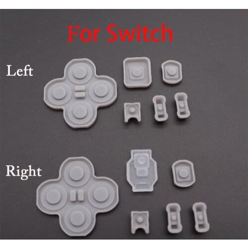 For Nintendo Switch NS Joy-Con Left Right Controller Conductive Rubber Silicone Button Pad Kit For JoyCon Replacement