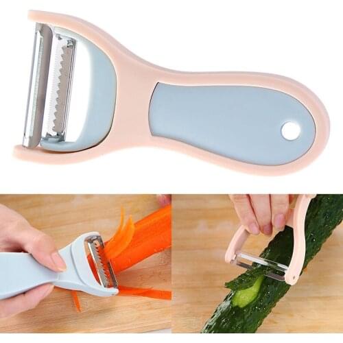 Vegetable Peeler Creative Rustproof Two-In-One Household Multifunction Stainless Steel Grater Fruit Strips Tools Kitchen Gadget