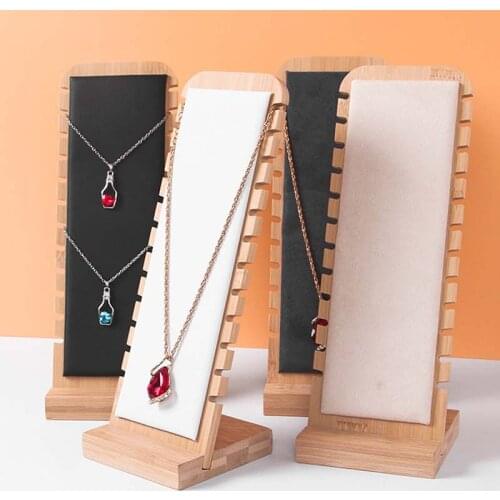Necklace Pendant Display Stand Women Jewelry Organizer Holder Storage Case Bracelet Display Rack