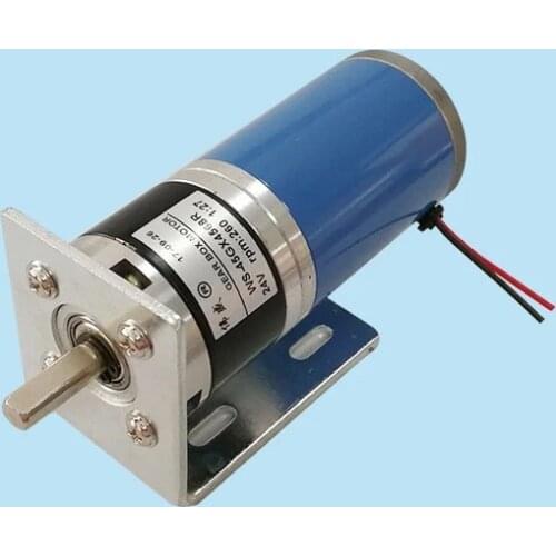 Shaft diameter 8mm planetary geared motor 12V 24V 25W planetary gear motor 45GX4568R 45mm DC geared motor With motor base