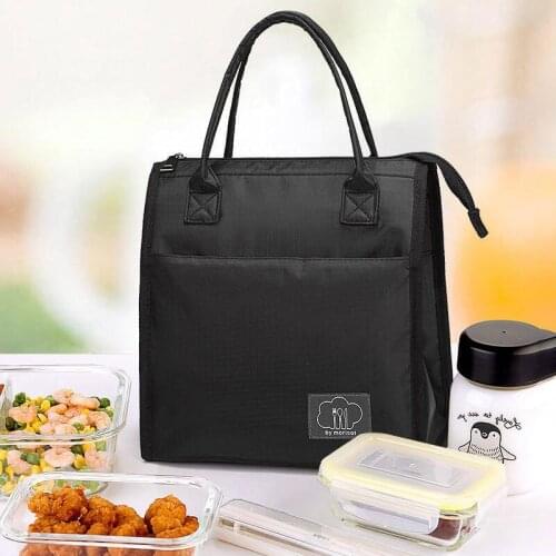 Portable Waterproof Lunch Bags Office Food Cooler Handbag Child Bento Thermal Pouch Outdoor Picnic Snack Fresh-Keeping Package