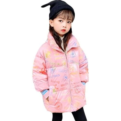 Childrens down jacket thicker new style boys girls fashion stand-up collar down jacket girls winter fashion trend
