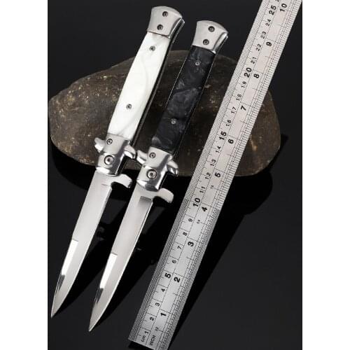 225mm(8.86'') Folding Pocket Knife Tactical Survival Knife 440C Blade Outdoor Hiking Camping Hunting Knives EDC Defense Tool