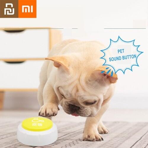 Xiaomi Pets Training Communication Button Dog Vocalization Speaking Bellringer Recording Puzzle Eating Conversation Toys Youpin