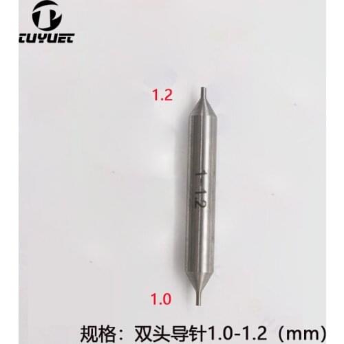 1.0mm-1.2mm White Steel Milling Cutter Double Head 1.0mm-1.2mm Guide Pins for Automatic Key Cutting Machine