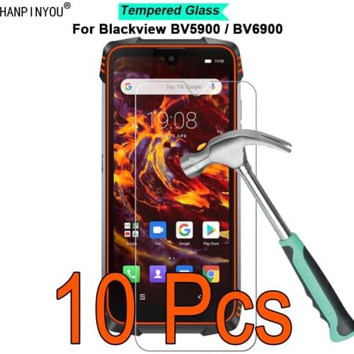 10 Pcs/Lot For Blackview BV5900 / BV6900 9H Hardness 2.5D Toughened Tempered Glass Film Screen Protector Guard
